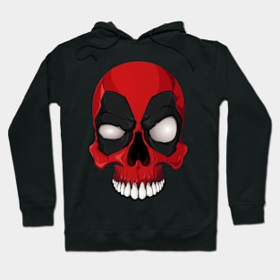 Red And Black Skull Hoodie